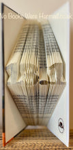 Load image into Gallery viewer, Marathon or Half Marathon memento hand folded book art sculpture