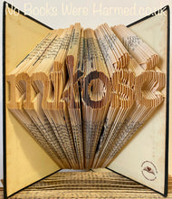 Load image into Gallery viewer, "Love" written in Polish : : miłość : : Hand folded, never cut book art