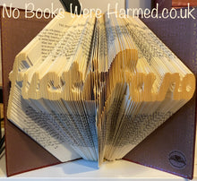 Load image into Gallery viewer, Click to view : : Crude Books by No Books Were Harmed.co.uk : : Hand folded book art insults : : fuctifano
