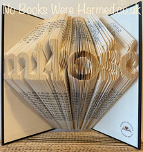 Load image into Gallery viewer, "Love" written in Polish : : miłość : : Hand folded, never cut book art