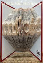 Load image into Gallery viewer, "Love" written in Polish : : miłość : : Hand folded, never cut book art