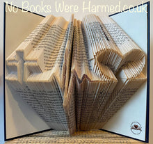 Load image into Gallery viewer, Faith~Life~Love hand folded book art ♥