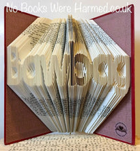 Load image into Gallery viewer, "Bawbag" hand folded into the pages of book : : Offensive Art : : Crude Books