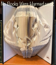 Load image into Gallery viewer, "Superior Scottish Thistle" : : Hand folded book art : : Encyclopedia Britannica : : The Bibliophile Collection
