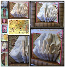 Load image into Gallery viewer, "Alice" : : Hand folded book art : : Alice In Wonderland