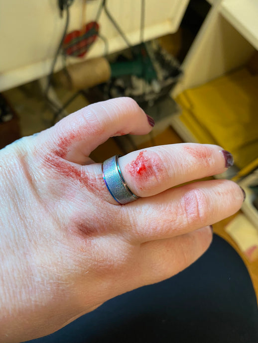 Sometimes "blood, sweat and tears" isn't an analogy!