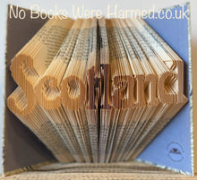 Load image into Gallery viewer, &quot;Scotland&quot; folded in an art deco style
