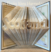 Load image into Gallery viewer, &quot;Scotland&quot; folded in an art deco style
