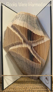 Waving Saltire Scottish flag : : Hand folded, Non cut book art