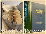 Grapes Of Wrath : : Hand folded, Non cut book art OOAK