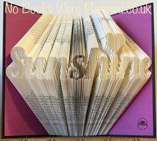 Load image into Gallery viewer, Sunshine with heart : : Hand folded book art
