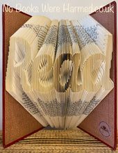 Load image into Gallery viewer, &quot;Read&quot; : : Hand folded, Non cut book art
