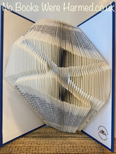 Load image into Gallery viewer, Waving Saltire Scottish flag : : Hand folded, Non cut book art
