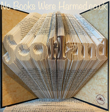 Load image into Gallery viewer, &quot;Scotland&quot; folded in an art deco style
