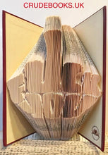 Load image into Gallery viewer, Click to view : : Crude Books by No Books Were Harmed.co.uk : : Hand folded book art insults : : F**K YOU hand
