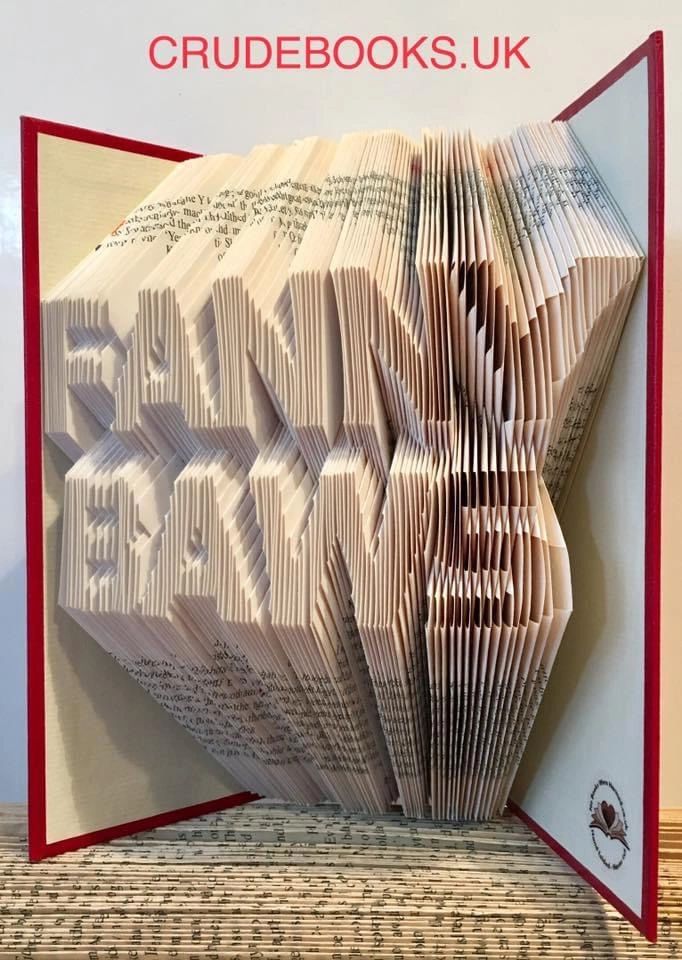 Click to view : : Crude Books by No Books Were Harmed.co.uk : : Hand folded book art insults : : FANNY BAWS