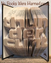 Load image into Gallery viewer, Click to view : : Crude Books by No Books Were Harmed.co.uk : : Hand folded book art insults : : THUNDERC**T
